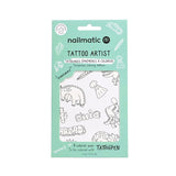 Tatouage éphémère a colorier - dino - Nailmatic
