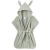 Peignoir bambou et gaze 0-2ans VERT DE GRIS