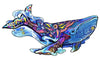 Rainbow wooden Puzzle baleine