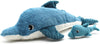Peluche Ptipotos - Tofoule le dauphin bleu