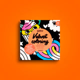 Kawaii - coloriage velour - omy