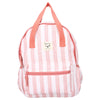 Sac a dos enfant à anses rayures roses