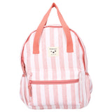 Sac a dos enfant à anses rayures roses