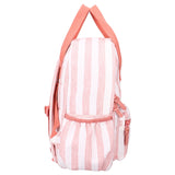 Sac a dos enfant à anses rayures roses