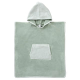 Poncho de bain bambou vert de gris (3/5A)