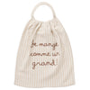 Serviette elastiquée "comme un grand" rayé galet