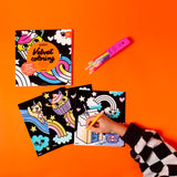 Kawaii - coloriage velour - omy