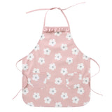 Tablier de cuisine noeud froufrou imperméable fleurs