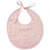 Bavoir naissance Bi-matière Rose blush - BB&Co