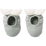 Chaussons avec ailes d'ange - vert de gris / écru- BB&Co