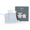 Doudou Ourson 4 noeuds Bleu