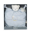 Doudou Ourson 4 noeuds Bleu