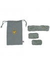 Set bandeau + manchons dans pochon sauge