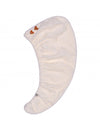 Serviette turban cheveux bambou lait