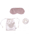 Masque de sommeil et chouchou satin ivoire