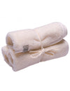 Set 3 serviettes visage bamboo lait