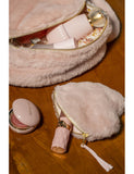 Mini Valentina : mini trousse coeur angora galet