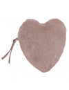 Mini Valentina : mini trousse coeur angora galet