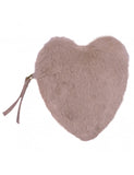 Mini Valentina : mini trousse coeur angora galet