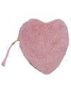 Mini Valentina : mini trousse coeur angora pétale