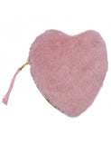 Mini Valentina : mini trousse coeur angora pétale
