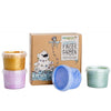 Peinture aux doigts naturelle & vegan CRISTAL - Coffret "Mika" (4 pots) - BB&Co
