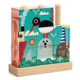 9 cubes puzzle bois puzz up sea  -Djeco