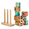 9 cubes puzzle bois puzz up sea  -Djeco