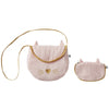 Sac + porte-monnaie chat rose