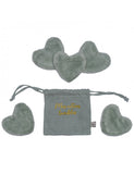 Set 5 cotons coeur sauge