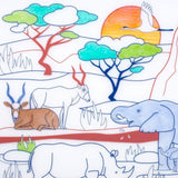 Set en silicone à colorier - Savane - SuperPetit