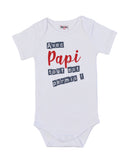 Body manches courtes "Avec papi tout est permis !" blanc