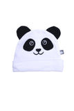 Bonnet Petit Panda avec oreilles blanc/noir