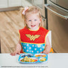 SUPER Bavoir avec cape amovible "Wonder Woman"