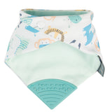 Bavoir-bandana avec embout de dentition safari multicolore