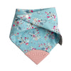 Bavoir-bandana avec embout de dentition - fleurs vintage