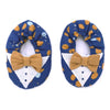 Chaussons effet smoking indigo/camel