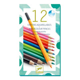 12 crayons aquarellables