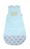 Gigoteuse réversible Palm Springs céladon / imprimé palmiers 6-18M