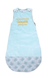 Gigoteuse réversible Palm Springs céladon / imprimé palmiers 6-18M