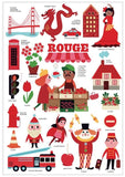 Mini Poster La ville Rouge - Poppik