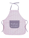 Tablier de cuisine en coton enduit "C’est moi qui l’ai fait" rose/gris