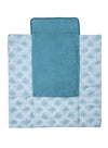 Tapis à langer pliable avec poches imprimé palmiers / vert