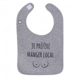 Bavoir "Je préfère manger local"