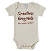 Body Manche courte "Création originale" sable