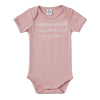 Body Manche courte "La perfection" rose thé
