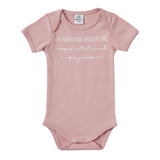 Body Manche courte "La perfection" rose thé