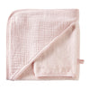 Cape de bain + gant en bambou & gaze rose blush Mix & Match