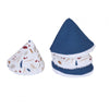 Cônes pare-pipi x4 terrazzo /indigo