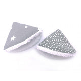 Cônes pare-pipi gris/blanc - Lot de 4